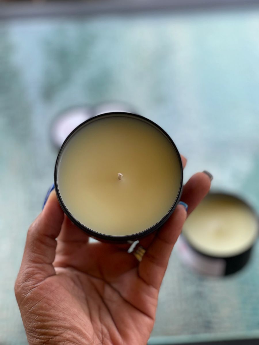 TRAVEL TINS CANDLE COCONUT WAX 8OZ