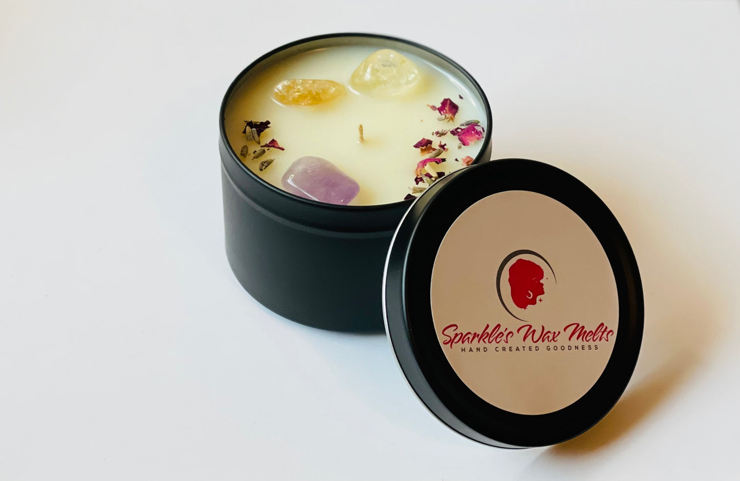 Manifestation Intention Crystal Candle