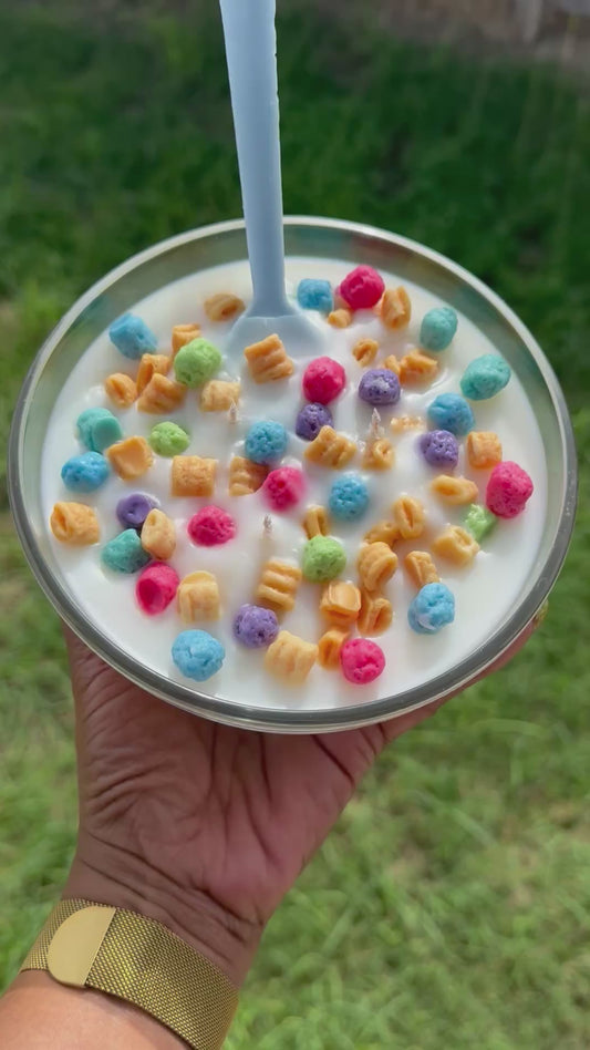 Cereal Gone Wild 16oz coconut wax candle